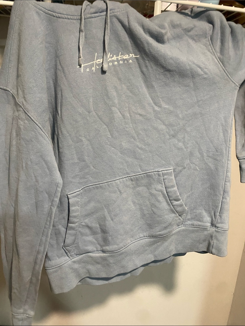 California Script Pullover Hoodie - Light Blue